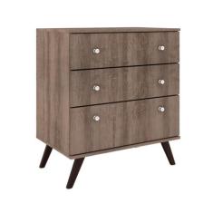 Cômoda Retrô com 3 Gavetas RT3018 Movelbento, Rústico
