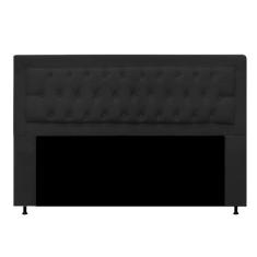 Cabeceira Solteiro Lunna 90 CM Suede Preto - D A Decor