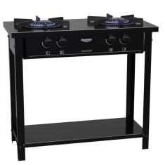 Fogão Industrial 2 Bocas Couraçado Dako Tripla Chama Preto