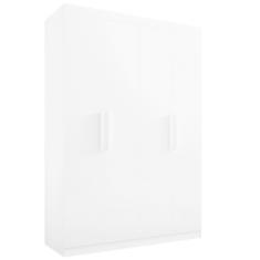 Guarda Roupa Colibri Solteiro 4 Portas 3 Gavetas D Doro Cor Branco