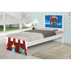 Cama Solteiro Adesivada Circo