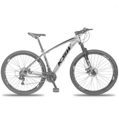 Bicicleta Aro 29 Ksw Xlt 24 Marchas Shimano Freio Hidraulico Quadro 21" Grafite-preto