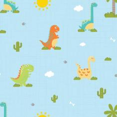 Papel de Parede Infantil Dinossauro Baby 2 2,70x0,57m - Quartinhos