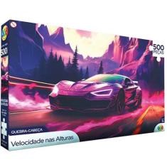 Carro Esportivo Velocidade Quebra Cabeça Puzzle 500 Peças - GGB Brinqu