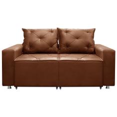 Sofá 2 Lugares Retrátil E Reclinável Bariloche 1.80cm C/ Molas - Veludo Terracota
