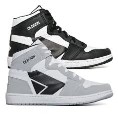 kit 2 Tenis Masculino Unissex Botinha Casual street Urbano moda tendencia 34-43