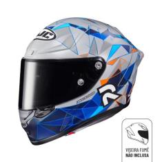 Capacete Hjc Rpha 1 Pol Espargaro Moto GP Preto E Azul, 56, Preto / Az