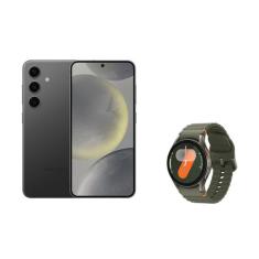 Celular Samsung S24 256GB - Preto + Galaxy Watch7 BT 40mm - Verde, Pre