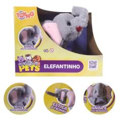 Pelucia Interativo Elefantinho Anda e Faz Som Toyng 49246
