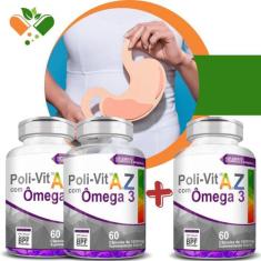 Compre 2 Leve 3 Poli-Vit Az Ômega 3 1000Mg 60 Cápsulas - 4Elementos