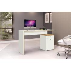 Escrivaninha Mesa Escritório 120cm 1 Porta 1 Gaveta Office - J&A Móvei