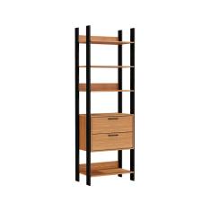 Guarda Roupa Guarda Roupa Módulo Guarda Roupa Closet Gaveteiro Freijó 2 Gavetas MDF Preto Fosco D'Rossi