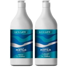 Kit Shampoo E Condicionador Extrato De Mirtilo Lowell Litro