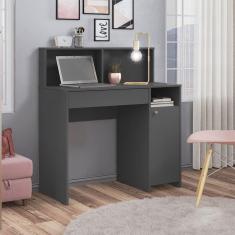 Escrivaninha Nina 1 Porta 1 Gaveta Grafito - Olivar Móveis