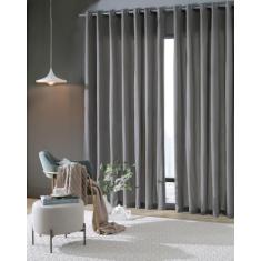 Cortina Rústica Pantex 5,40x2,80m Cinza Cor 178 - Bella Janela