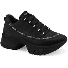 Tênis Feminino Chunky Fly High Preto Ramarim 2380104-0021