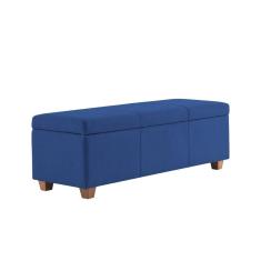 Recamier Bau Dubai 1,20m Suede Azul Marinho - Inova Decorações