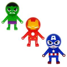 Bonecos Vingadores Marvel Interativos - Hulk, Homem de Ferro e Capitão