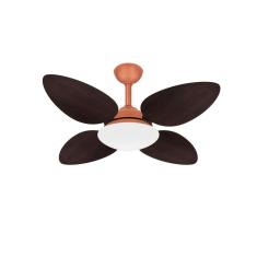 Ventilador De Teto Cobre Pétalo 4 Pás Mdf Turbo Ventax 220V