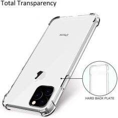 Capa Anti impacto Transparente Iphone 11 pro max 6.5 + Pelicula de vidro 3d