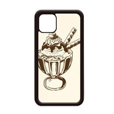 Cherry Chocolate Biscoitos Xícara de sorvete para iPhone 12 Pro Max Capa para Apple Mini Mobile Case