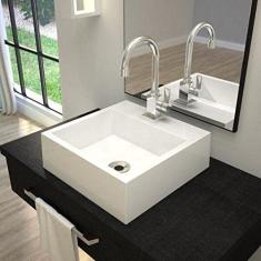 Kit Cuba Q395 com Torneira Luxo 1195 Metal 1/4 Volta Compace Branca