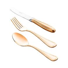 FAQUEIRO 101PC DE AÇO INOX PVD ROSÉ GOLD CROISÉ S/ESTOJO