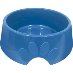 Comedouro Furacão Pet Pop Plástico Azul - 1 Litro