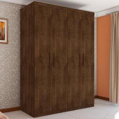 Guarda Roupa Miami Casal Quatro Portas Malbec