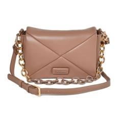 Bolsa Matelassê Quadrada Via Marte Alça Longa e Corrente Ajustável B1-153