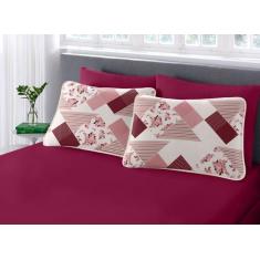 Jogo de Cama Casal 3 Peças em Malha 100% Algodão - Sul Brasil, Nápoles