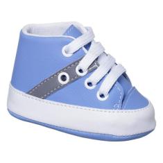 Tenis Sapatinho Bebe com Cadarço Meninos e Meninas - Baby Soffete, Jea