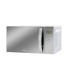 Micro-ondas Philco PMO28E Espelhado, Múltiplas Funções, 1100W, Prata/Branco - 25 litros 