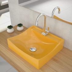 Kit Cuba Q440 com Torneira Luxo 1195 Metal e Válvula Click 1 Pol. Sifão pvc e Flexível Compace