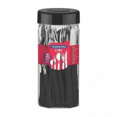 Faqueiro 20 Peças Inox Leme Tramontina 23198038 Preto