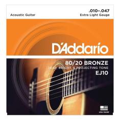 Encordoamento Para Violão Aco Ej10-b 80-20 Bronze