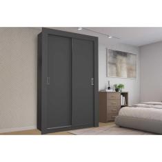 Guarda Roupa Solteiro PH 1728 2 Portas de Correr MDP Grafite Herval