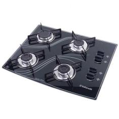 Cooktop Lines 4 Bocas Automático Safanelli, Preto, Bivolt