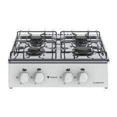 Fogao a Gas Portatil 4 Bocas Venax Flamatop Branco