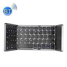 Acessórios para computador B033 Recarregável 3 vezes 64 teclas Bluetooth sem fio teclado com touchpad