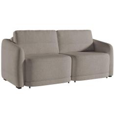 Sofá Cama Casal Para Sala 216cm Polska K04 Bouclê Bege Escuro - Mpozenato