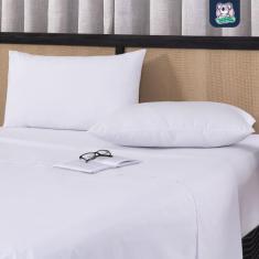 Jogo de Lençol Queen 3 Peças 100% Algodão Fio Penteado Percal 200 Fios