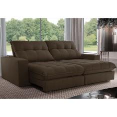 Sofa Retrátil Dublin 2,10m Mola Ensacada 03 Lugares Txr