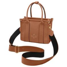 Bolsa de Couro Mariart Mini Acácia, Camel