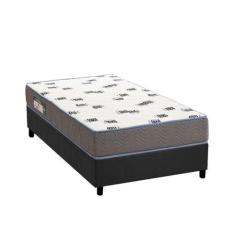 Cama Box Solteiro: Colchão Espuma D33 Ortobom Light + Base CRC Suede G
