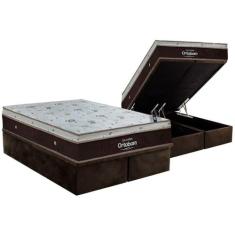 Cama Box Baú Queen: Colchão Molas SuperPocket Ensacadas Ortobom Sleep 