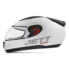 Pro Tork Jett Evo Line Solid Capacete para Motociclismo, Branco (Solid), 60