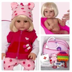 Boneca Realista Reborn 52 cm Princesa Girafinha - Cegonha Reborn Dolls