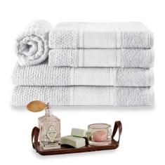 Jogo de Banho Noblesse 05 Peças Toalha de Banho Rosto e Tapete 100% Al