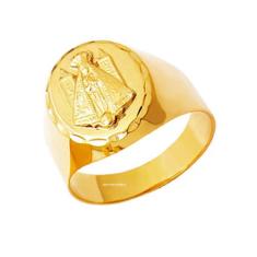 Anel Nossa Senhora Aparecida em Ouro 18k Unissex K650 - Usa Joias, Ama